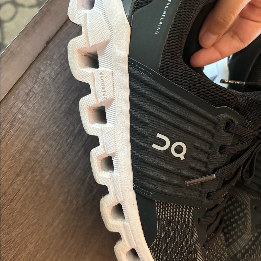 On running shoes.